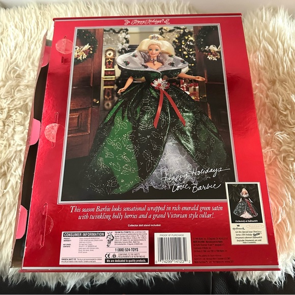 1995 Vintage NIB Happy Holidays Limited Edition Barbie - Picture 6 of 12